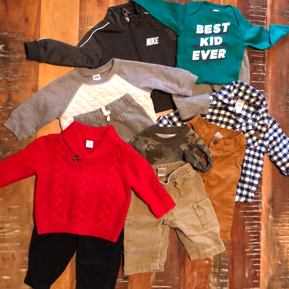 Infant boy 3-6 mo tops and bottoms bundle